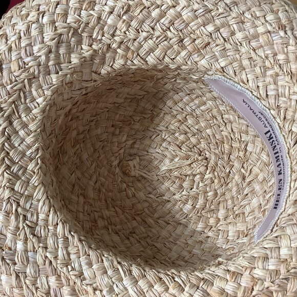 Helen Kaminski Australia Woven Straw Raffia Hat with Raffia Bow main image 7